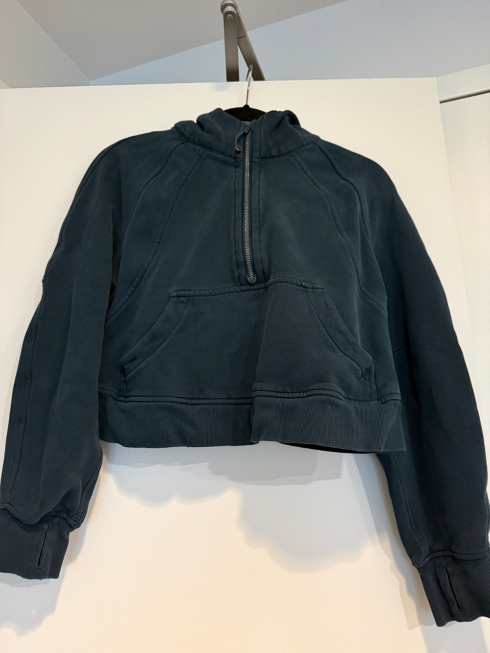 lululemon Scuba Dark Teal Half-Zip Hoodie